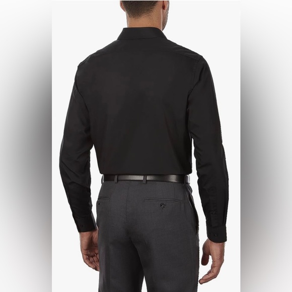 Men’s Big and Tall Black Long Sleeve Dress Shirt. 20 Neck. Van Heusen. NWOT - Picture 2 of 7
